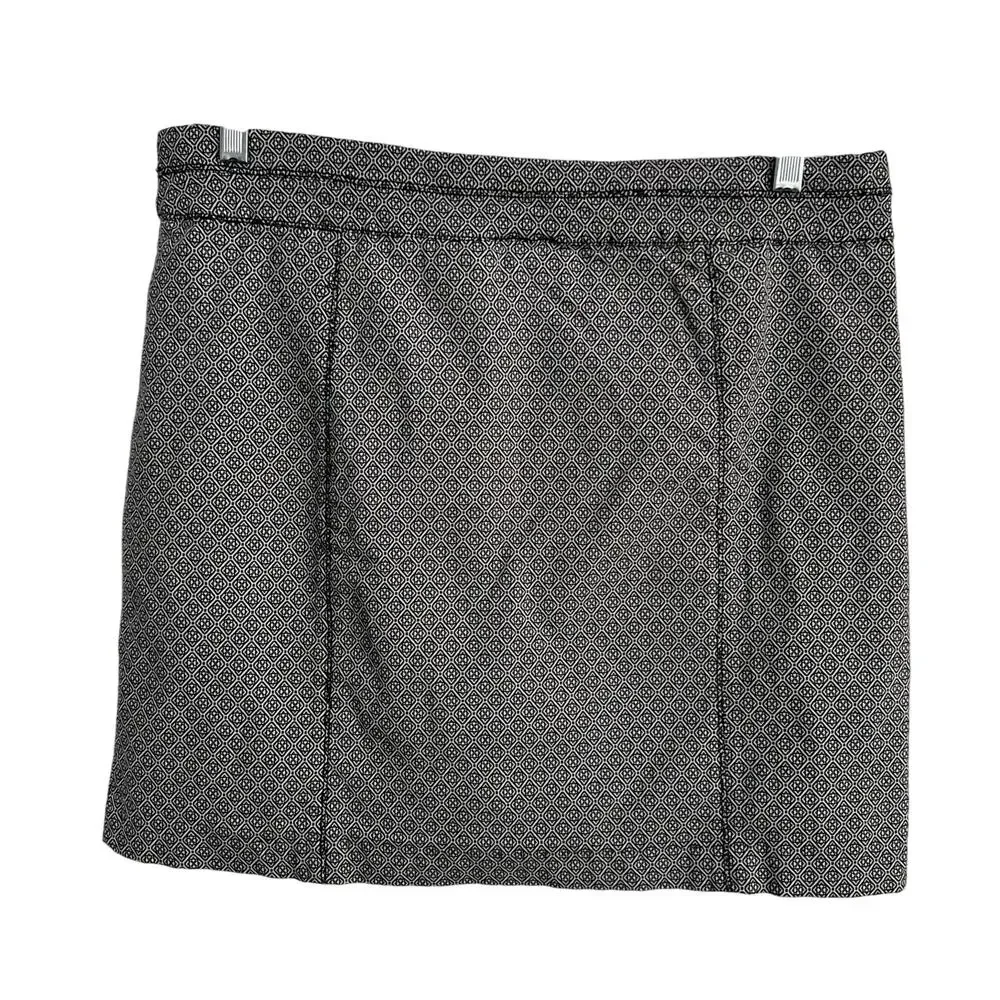 Prophecy Women's Skort Skirt Size 14 Navy Blue Print Stretch Golf Sporty Casual